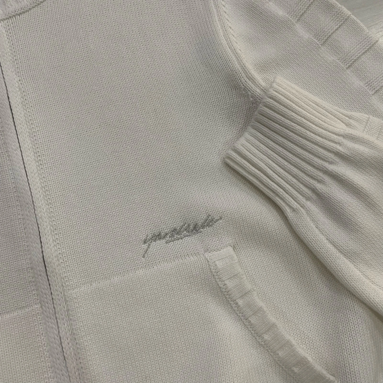 Yardsale - Faldo Knitted Full-Zip (White) – photo 2